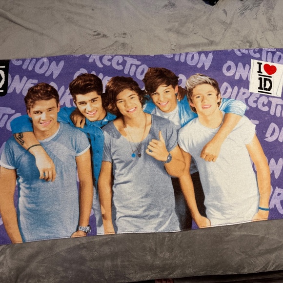One Direction 1D Beach Towel 31x58” Collectible 2014 Harry Liam Niall Louis Zayn - Picture 1 of 12